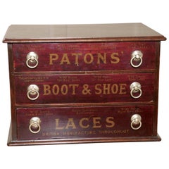 Used Paton’s Boot and Shoe Lace Cabinet, Johnstone Mills Scotland