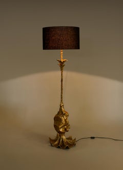 Patra Floor Lamp in Brass, Viya by Vikram Goyal