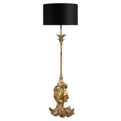 Patra Floor Lamp in Brass, Viya by Vikram Goyal