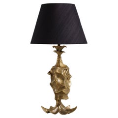 Patra Table Lamp in Brass, Viya by Vikram Goyal