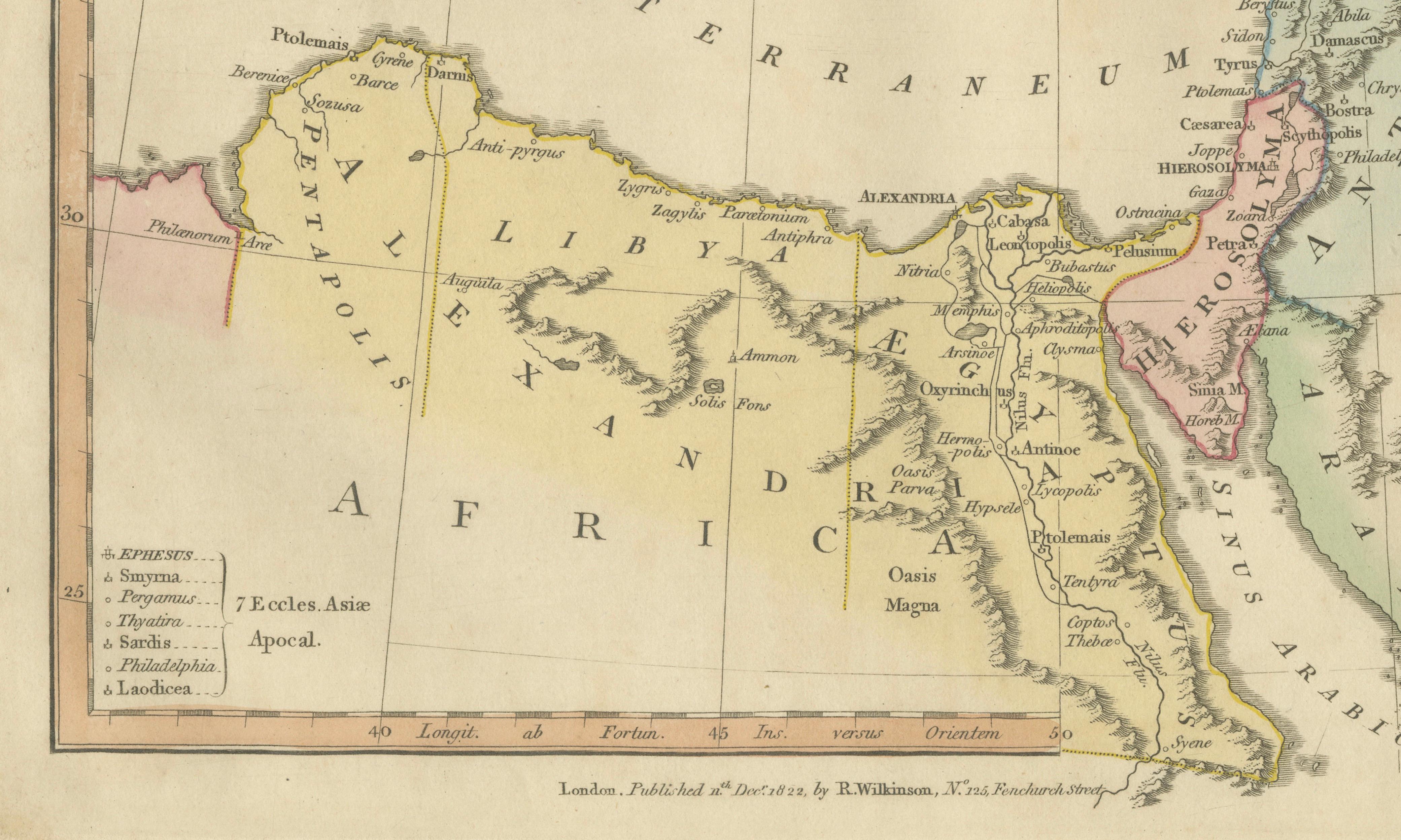 Patriarchati Orientales — Early Christian Patriarchates Map, Wilkinson 1822