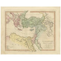 Patriarchati Orientales — Early Christian Patriarchates Map, Wilkinson 1822