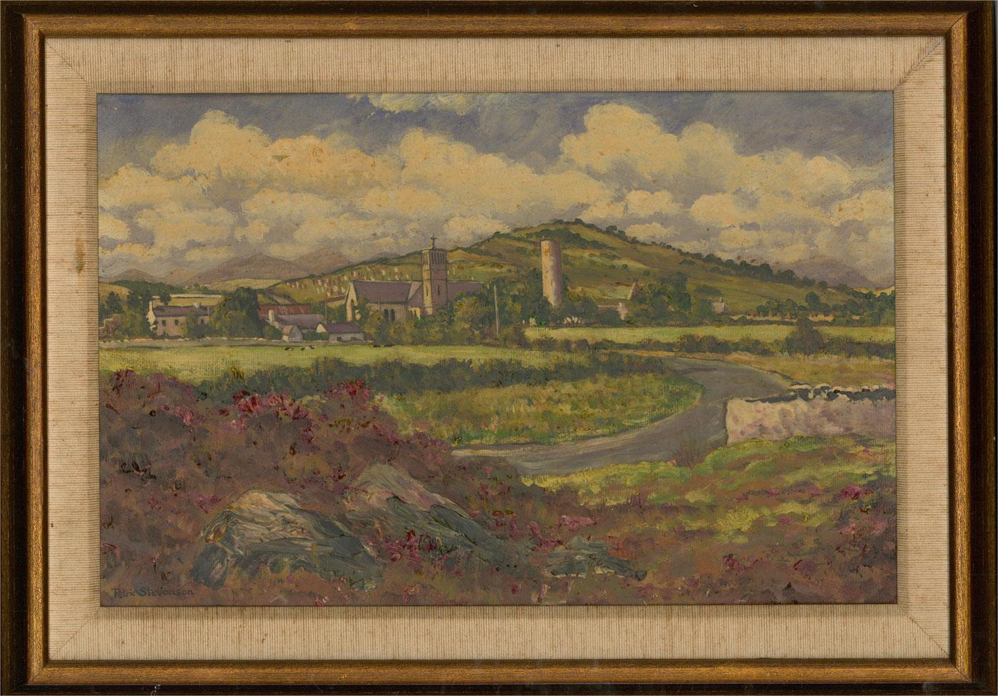 Patric Stevenson PPRUA (1909-1983) - 1968 Oil, Aughagower, Ireland 2