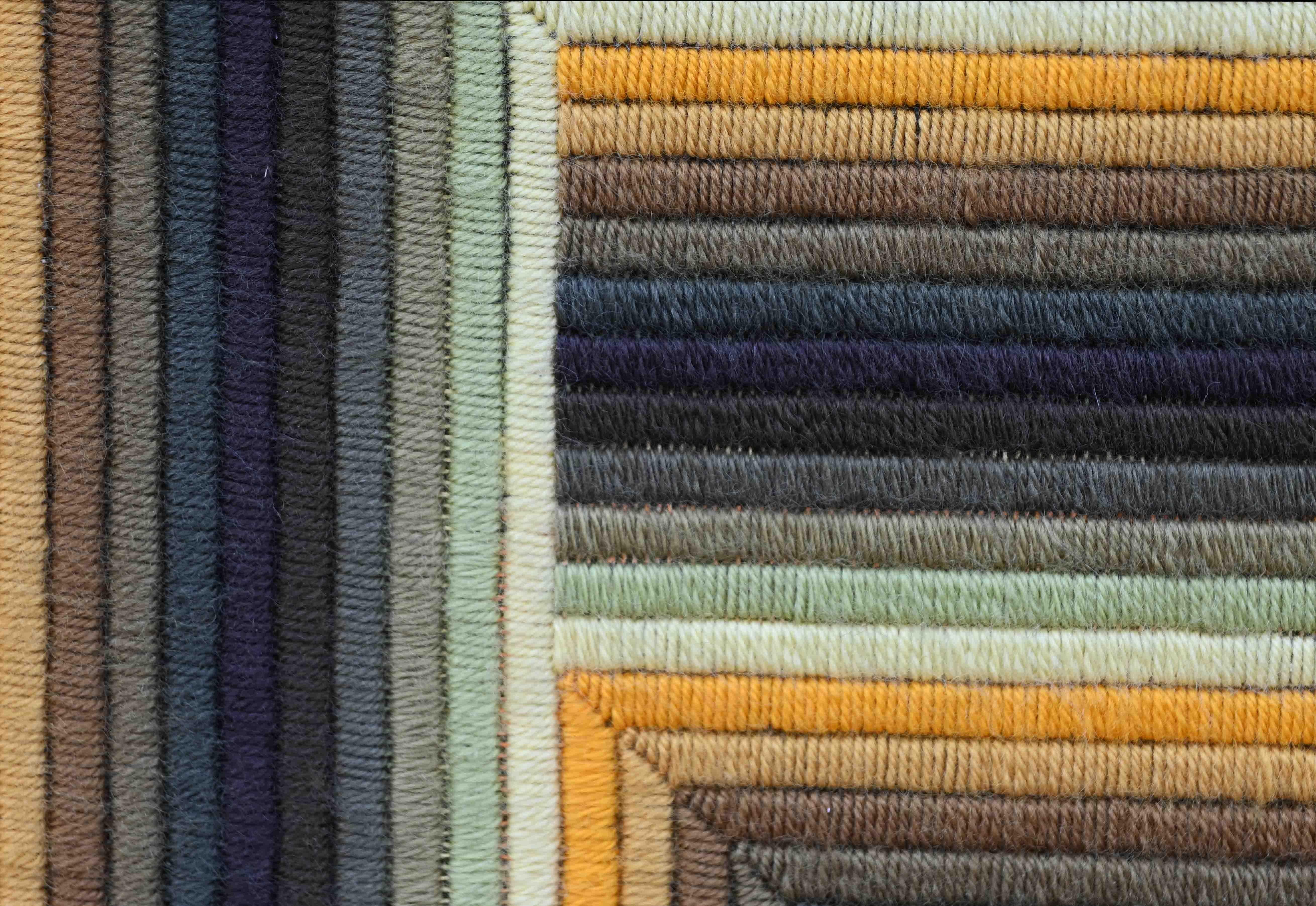 Wool Patrice Allard, Kinetic Framed tapestry, Vasarely School - Circa 1970 - N 1591 For Sale