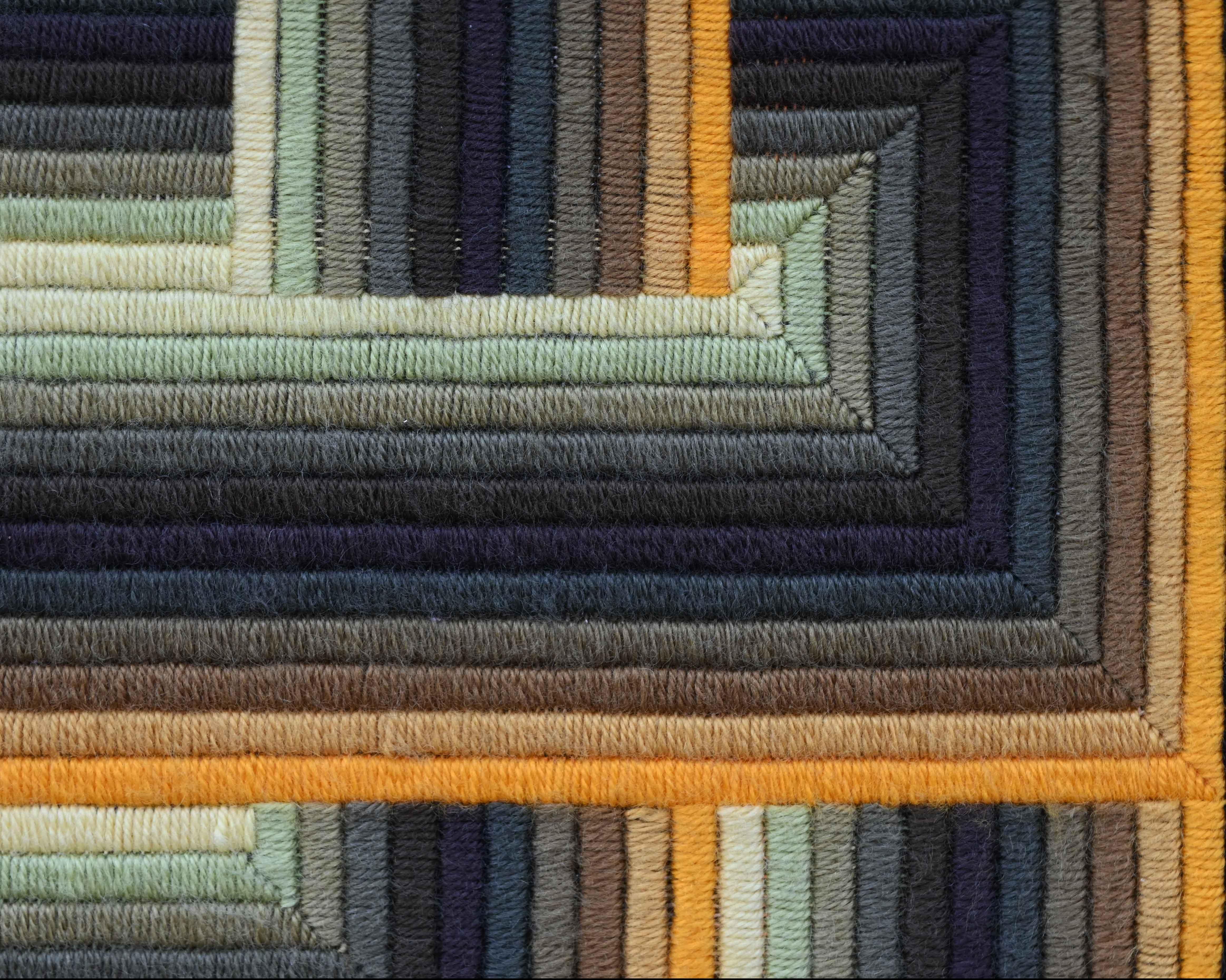 Patrice Allard, Kinetic Framed tapestry, Vasarely School - Circa 1970 - N 1591 For Sale 1