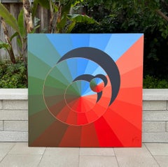 Patrice Breteau Abstract Painting, 1980