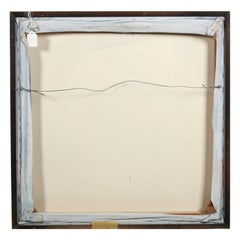 Cracked Shell, Op Art Acrylic Painting on Canvas by Patrice Breteau