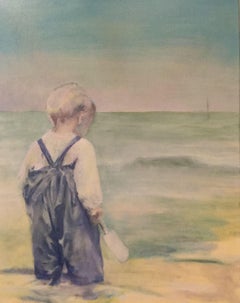 A Child on the Beach that Day, 1905, Painting, Oil on Canvas