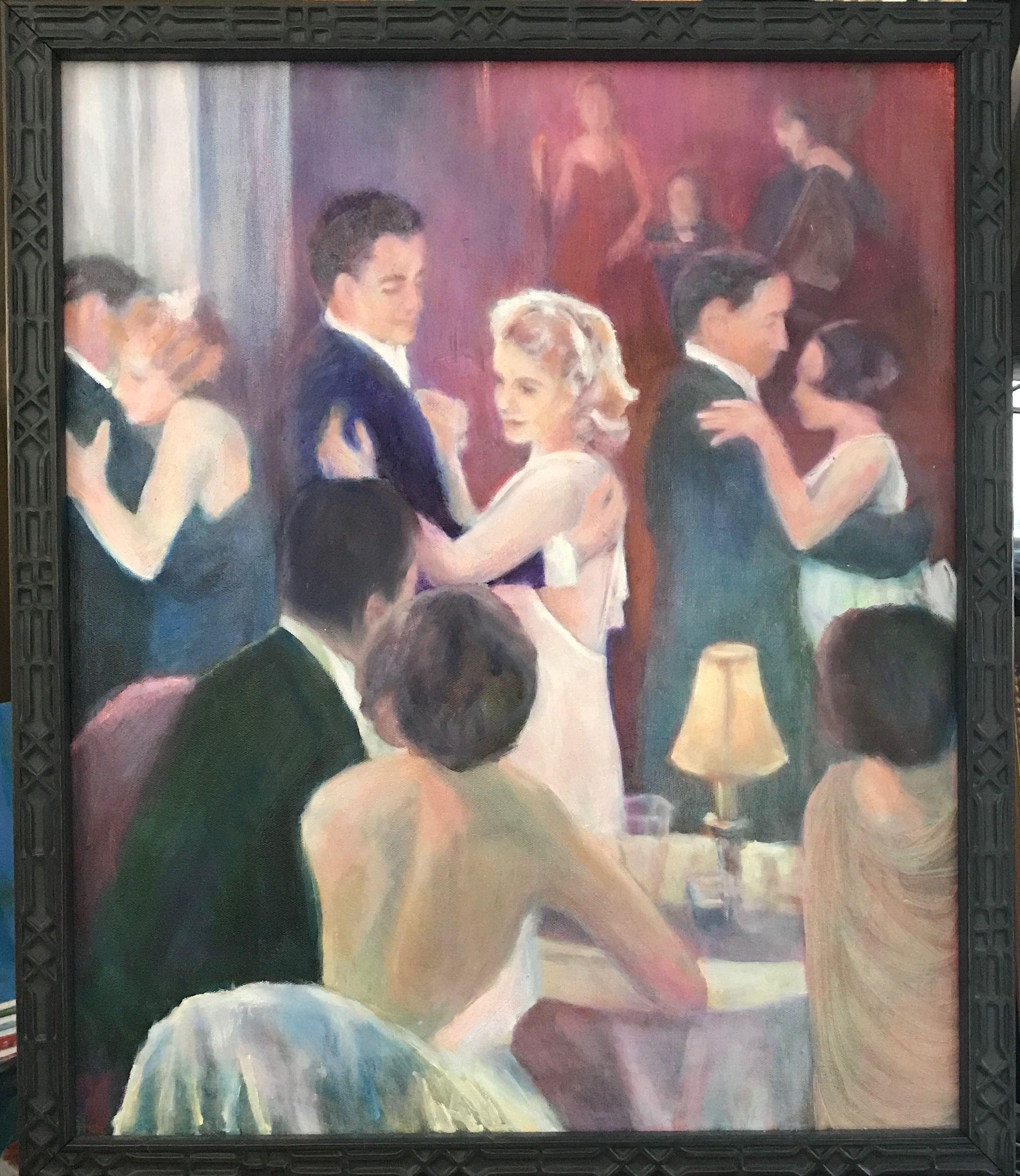 Just the Way You Look Tonight, Gemälde, Öl auf Leinwand (Impressionismus), Painting, von Patrice Burkhardt