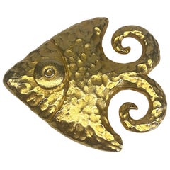 Vintage Patrice Giraudeau "Pour le Julies" Fish Brooch