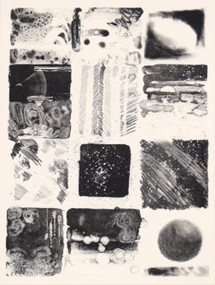 12 Panels - Abstract Etching in Ink on Paper