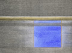 "Approccio blu #2" - Colotipia aumentata a mano