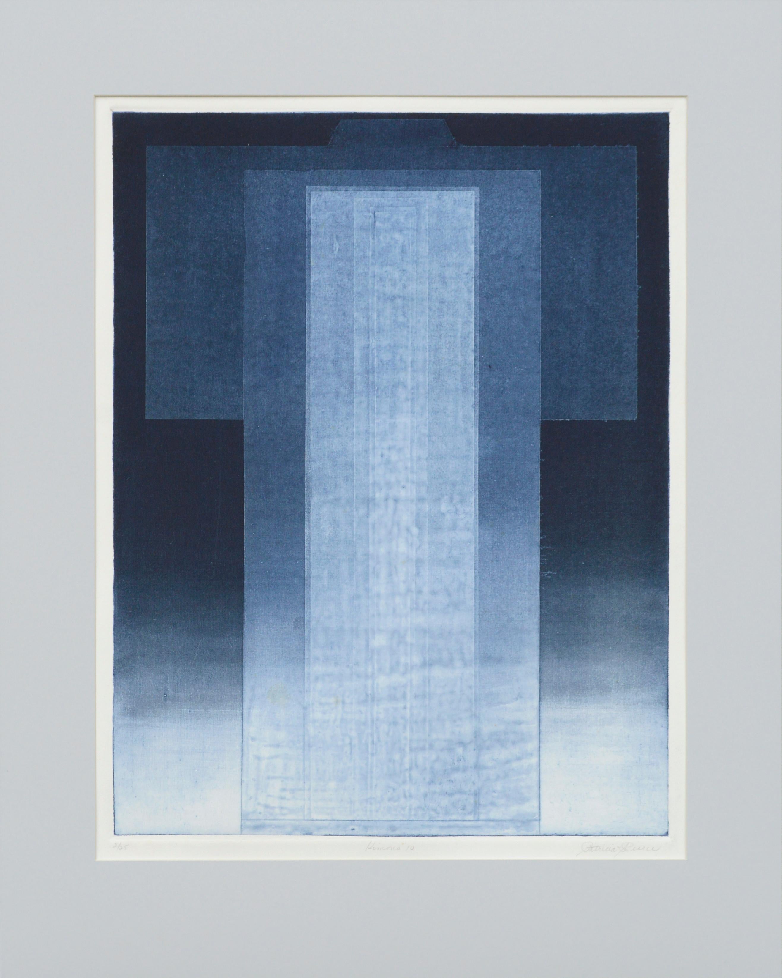 Patricia A Pearce Abstract Print - "Kimono 10" Abstract Geometric Lithograph