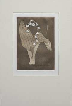 „“Lily of the Valley“ – botanische Stilllebenlithographie