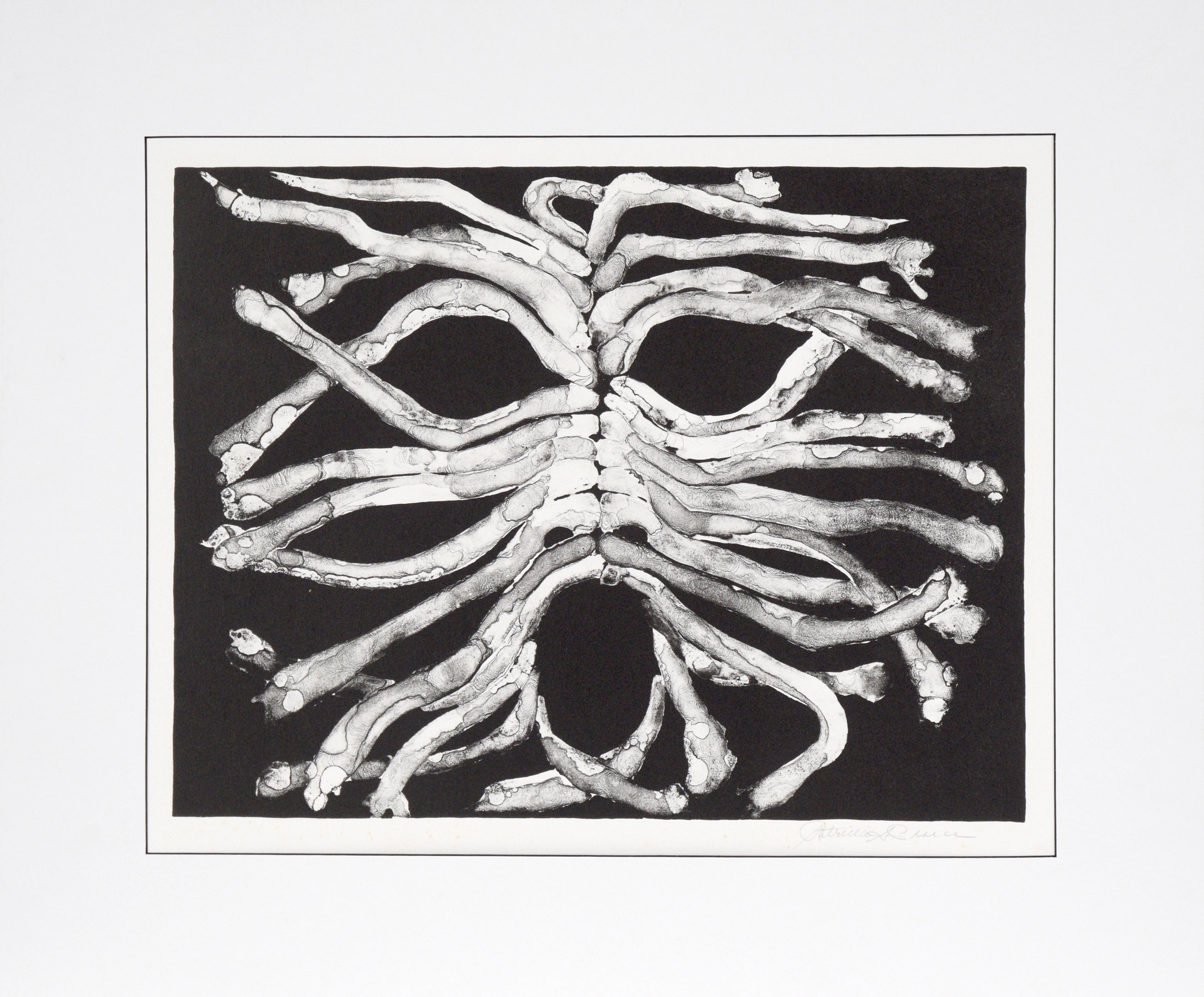 Abstract Print Patricia A Pearce - Collotype de masque sur papier