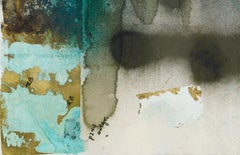 Técnica mixta abstracta geométrica: colotipia a 2 caras