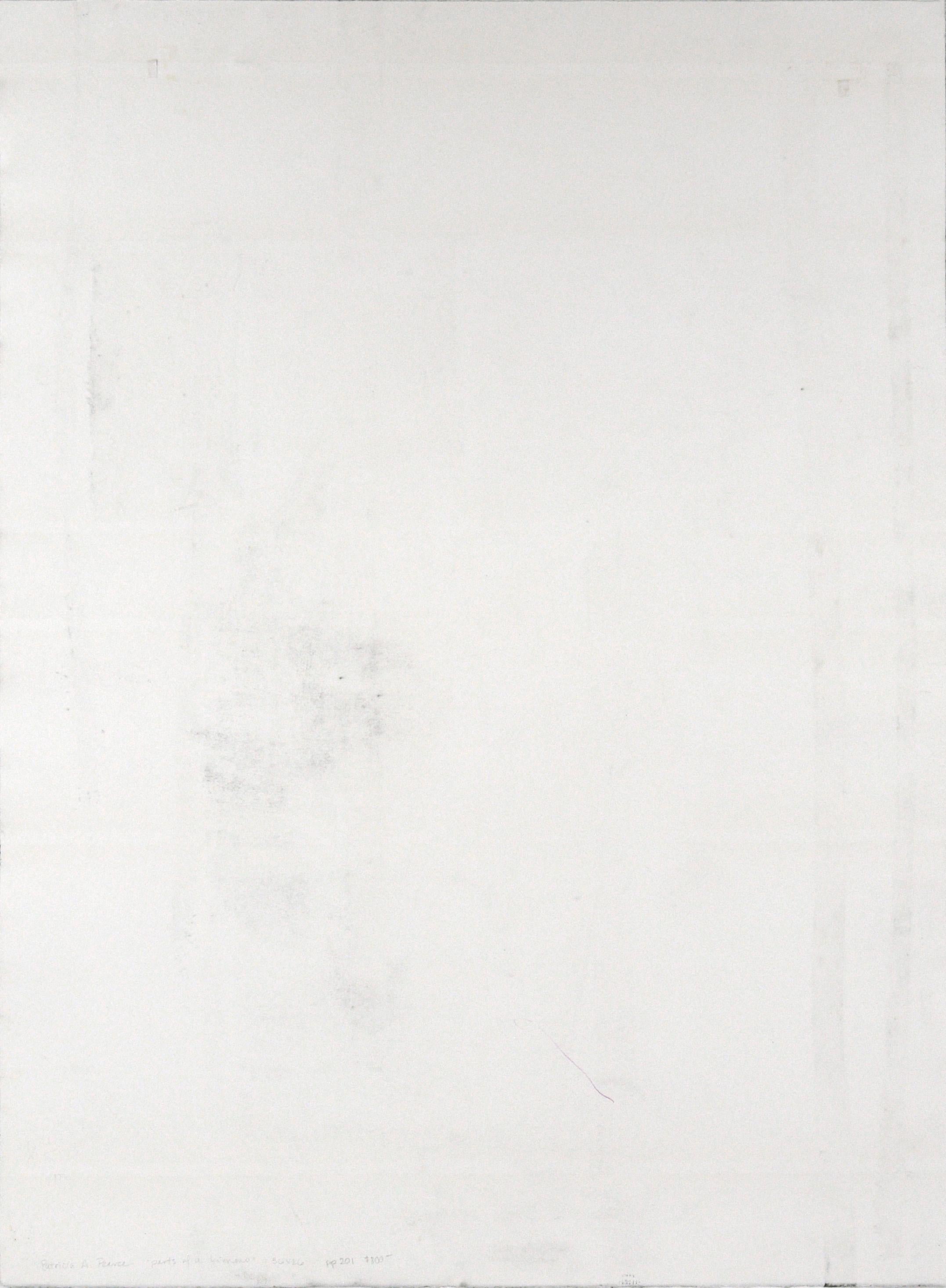 „Teile eines Kimonos“ Mehrschichtige Collagraphie in Tinte auf Papier im Angebot 4