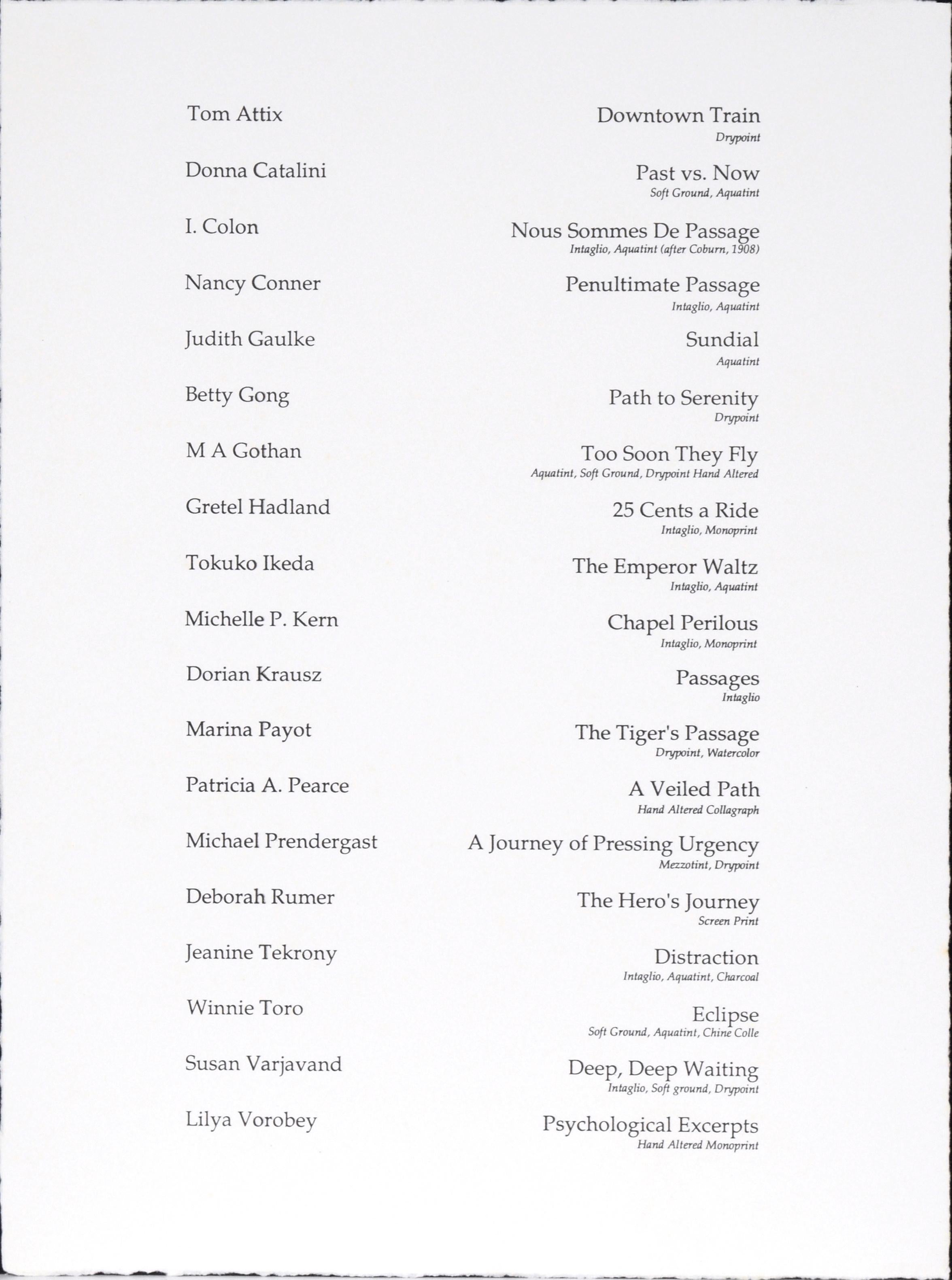 Passages - Eine Suite von 16 Drucken von Patricia Pearce und anderen Künstlern – Print von Patricia A Pearce