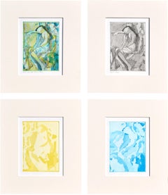 Reclining Woman - Figurative Abstract Series (Set of 4)