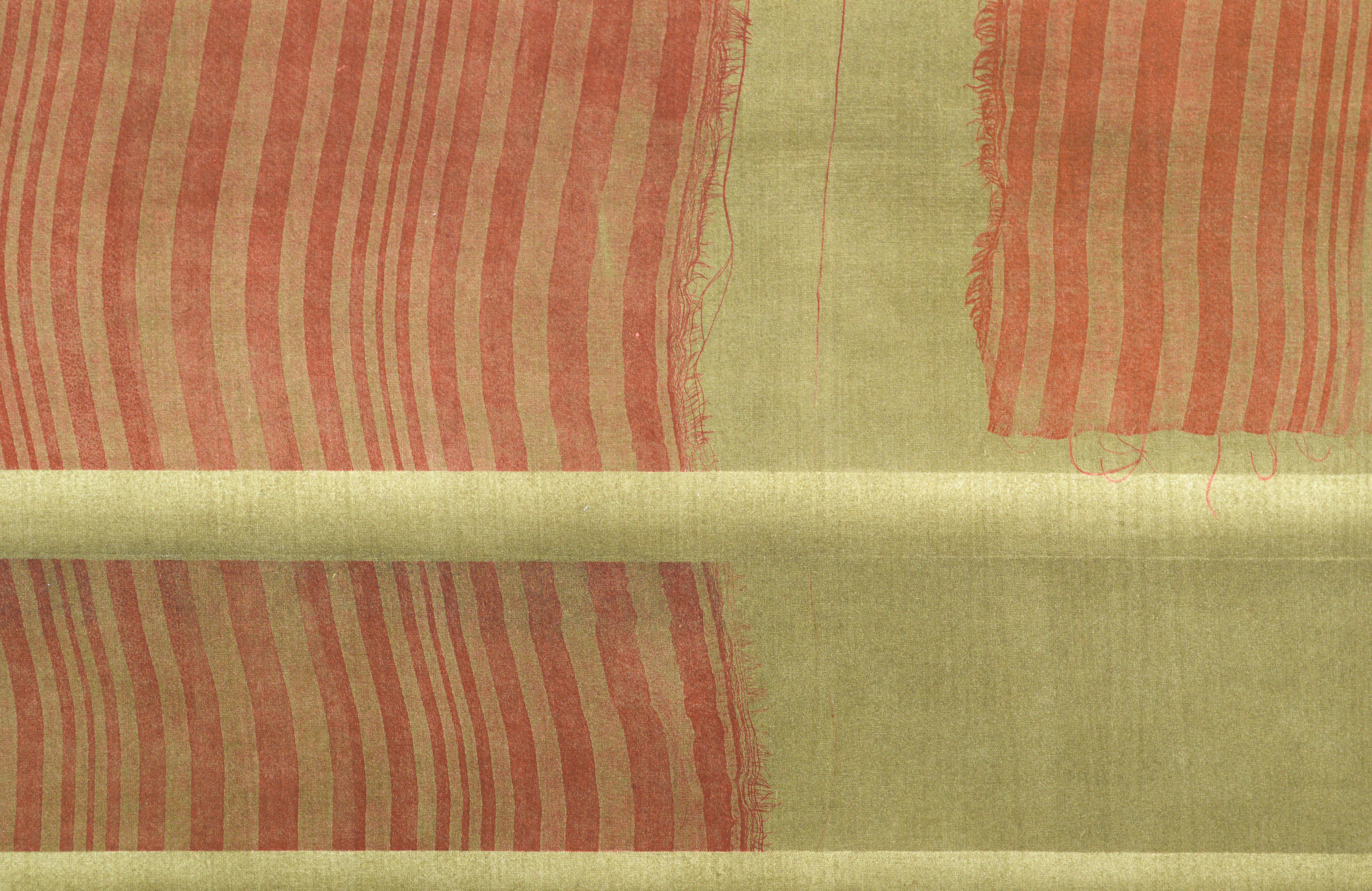 Rote hängende Spitze - mehrschichtige Lithographie (Zeitgenössisch), Print, von Patricia A Pearce