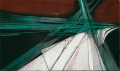 "State 16" Geometric Abstract Collagraph Print