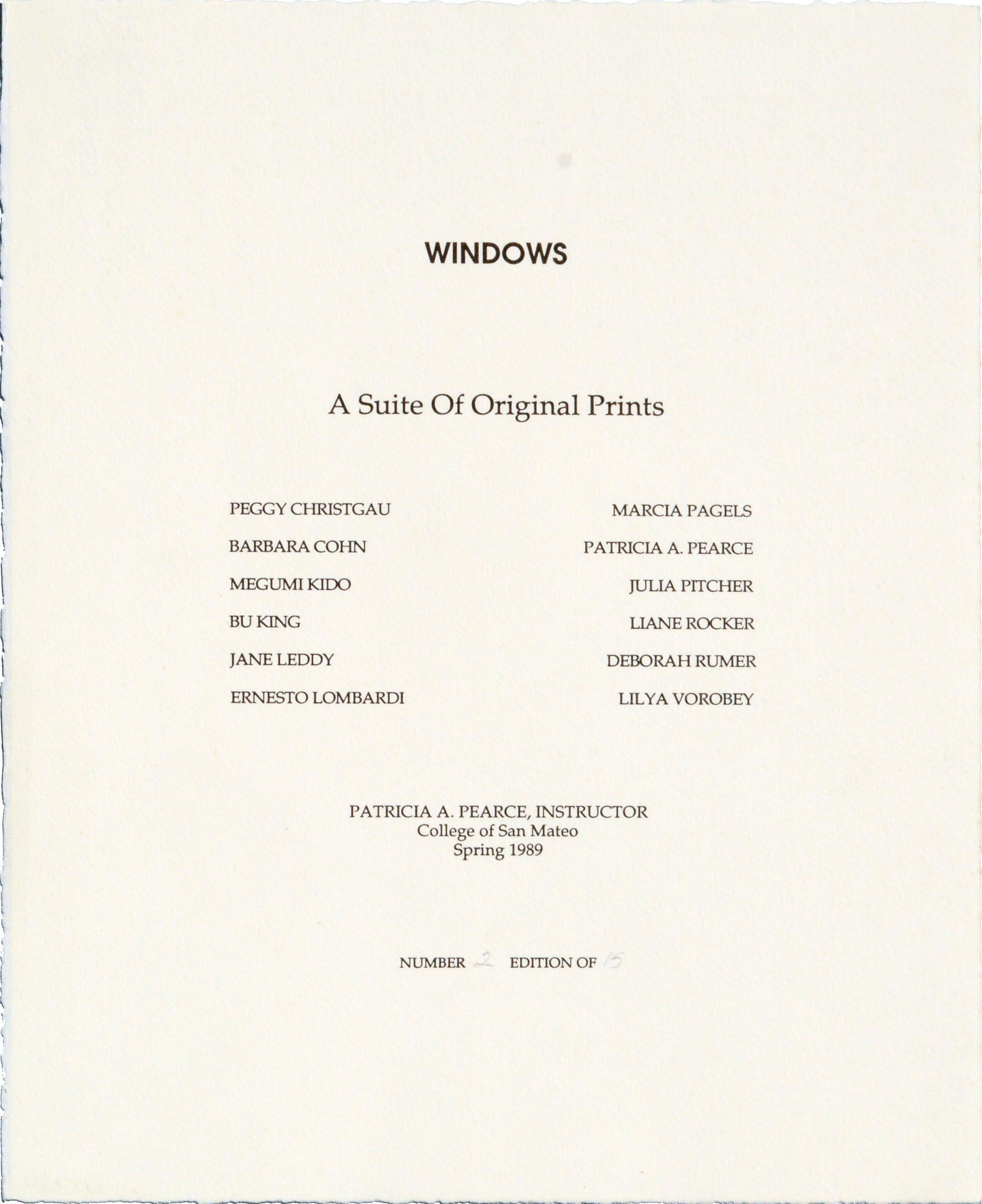 Windows - Eine Suite von Drucken von Patricia Pearce, et al (Schwarz), Figurative Print, von Patricia A Pearce