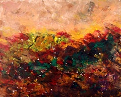 Patricia Abramovich - "Pink Sky" - abstract & neo-impressionis landscape art