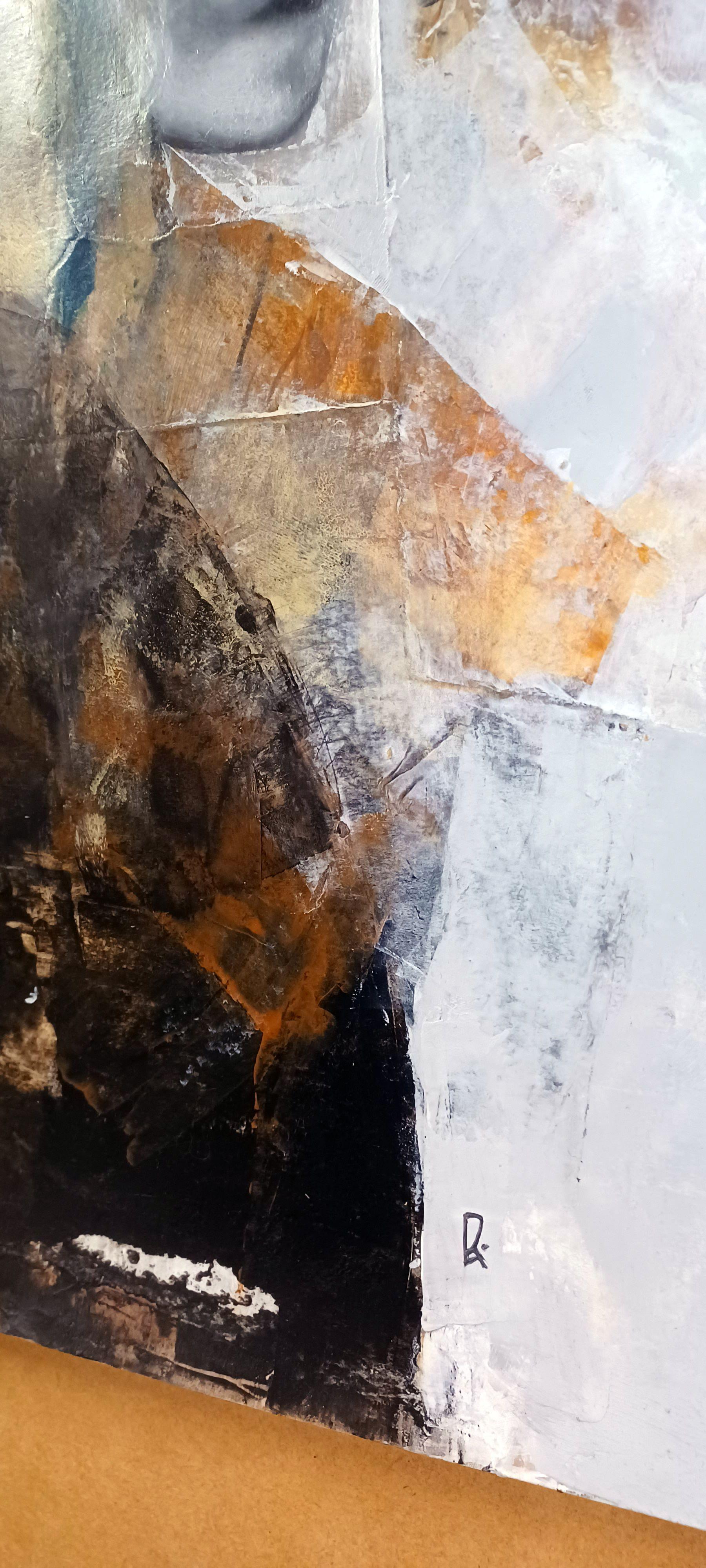 The Reluctance of September Leaves, Gemälde, Öl auf Papier im Angebot 1