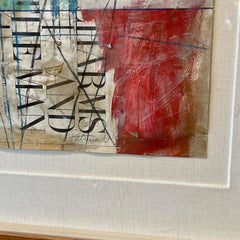 Abstract Postmodern Mixed Media Collage 'Charms and the Man' by Patricia Beatty