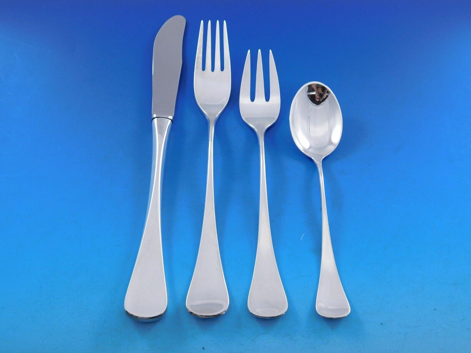 Patricia de W&S Sorensen Juego de cubiertos daneses de plata de ley 8 Servicios 50 piezas Escandinavo moderno en venta