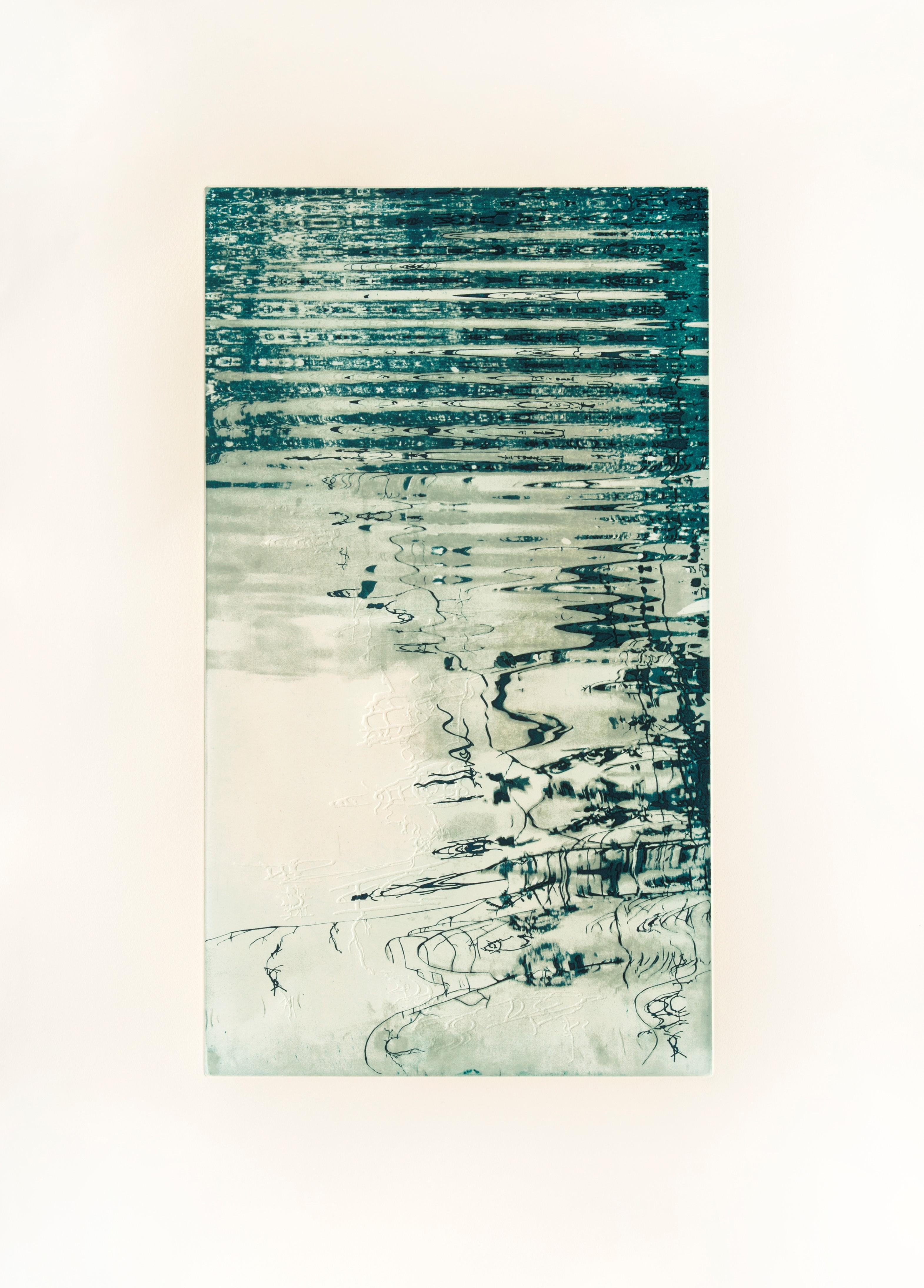 Trails of Water II - Abstract Print by Patricia Claro
