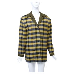 Used Patricia Clyne Plaid Jacket with Interesting Pocket Detail