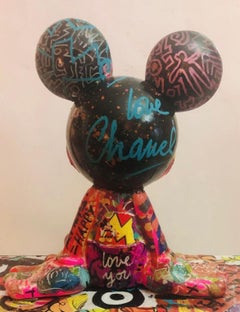 Techniques mixtes sur résine Arty Mickey