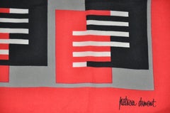 Patricia Dumont Multi Color Geometric Block Print Scarf