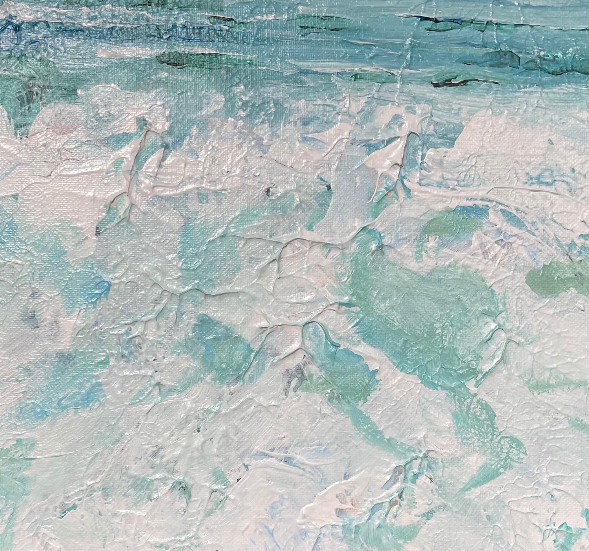 Sea Foam Mosaic, Abstract Painting 1