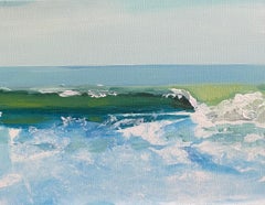 Summer Surf, Abstract Painting