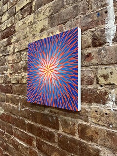 031021, 2021, Gouache auf Tafel, Abstraktes und lebhaftes Gemälde