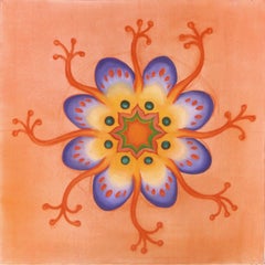 Patricia Fabricant, Orange Jellyfish, 2003, Oil On Canvas, 24 x 24, Naturalism