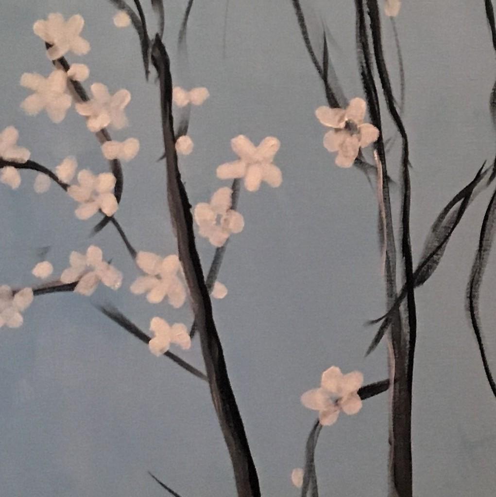 Hartriegel 48 X 36 (Zeitgenössisch), Painting, von Patricia Forelle
