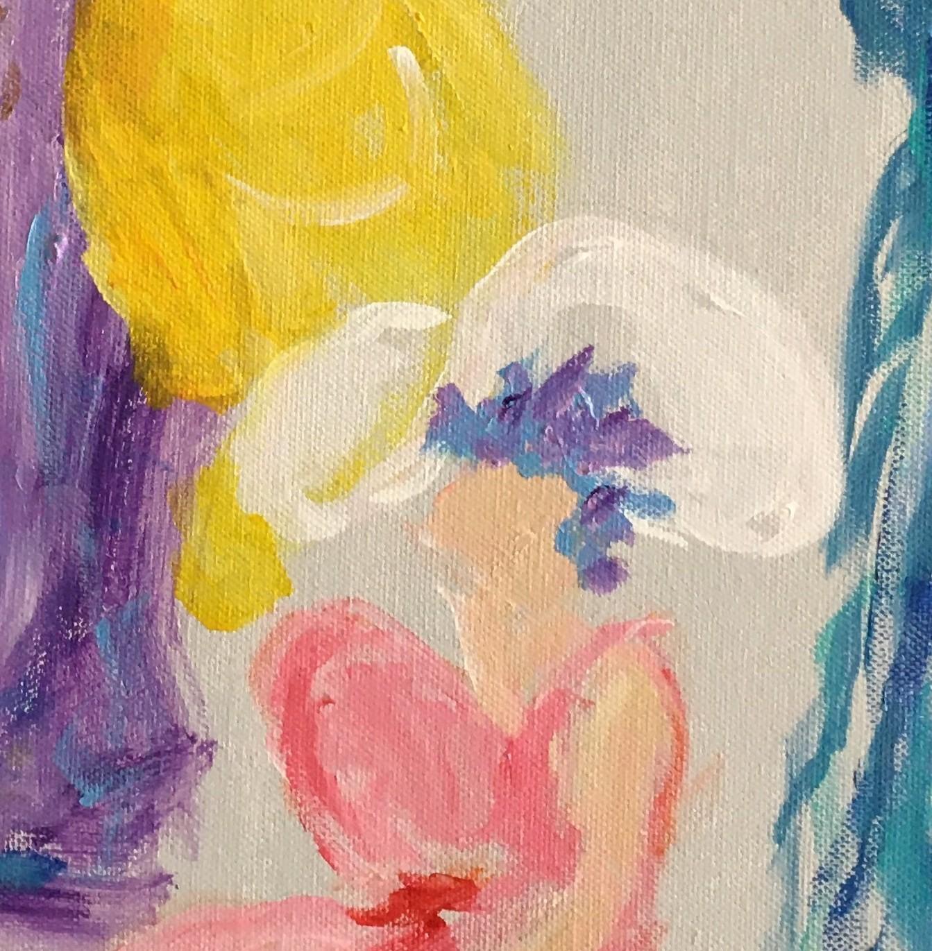 Les Demoiselles 20 X 30 – Painting von Patricia Forelle
