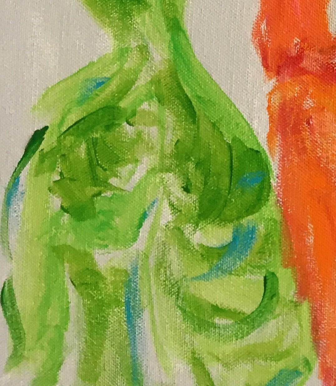Les Demoiselles 20 X 30 (Zeitgenössisch), Painting, von Patricia Forelle