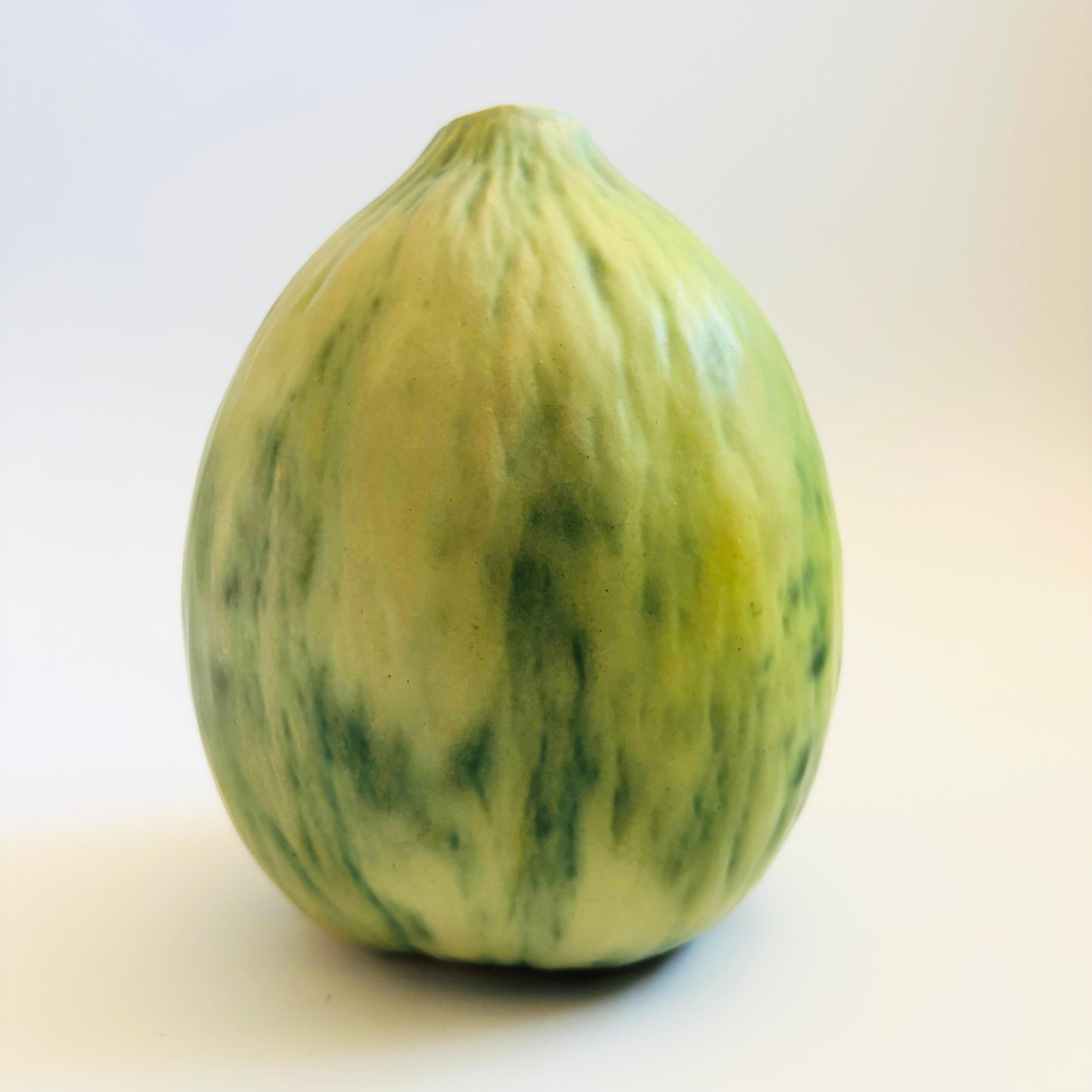 Jarrón melón Patricia Garrett Pottery Studio, 1988 en Bueno estado para la venta en Fairfield, CA