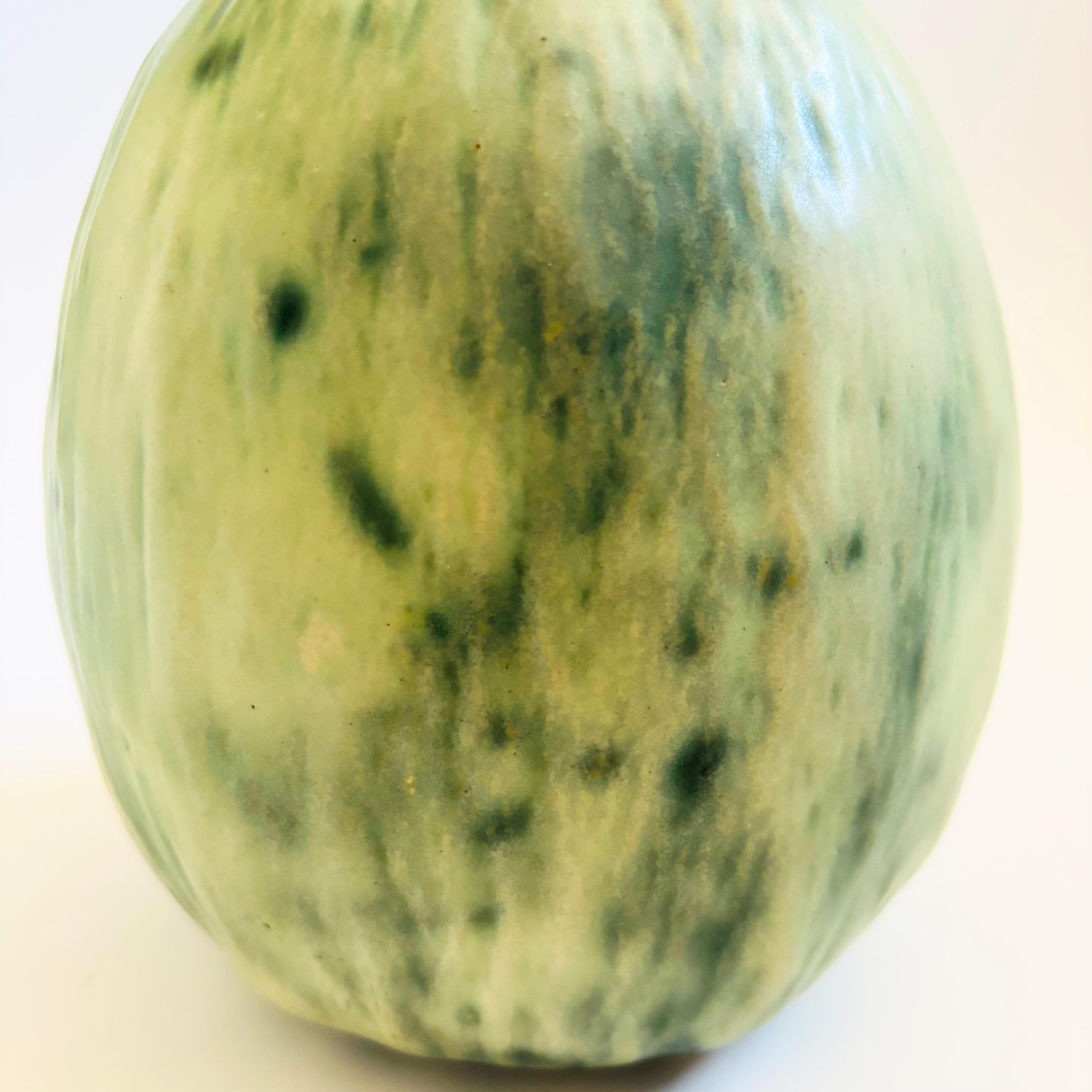 Jarrón melón Patricia Garrett Pottery Studio, 1988 Alfarería en venta