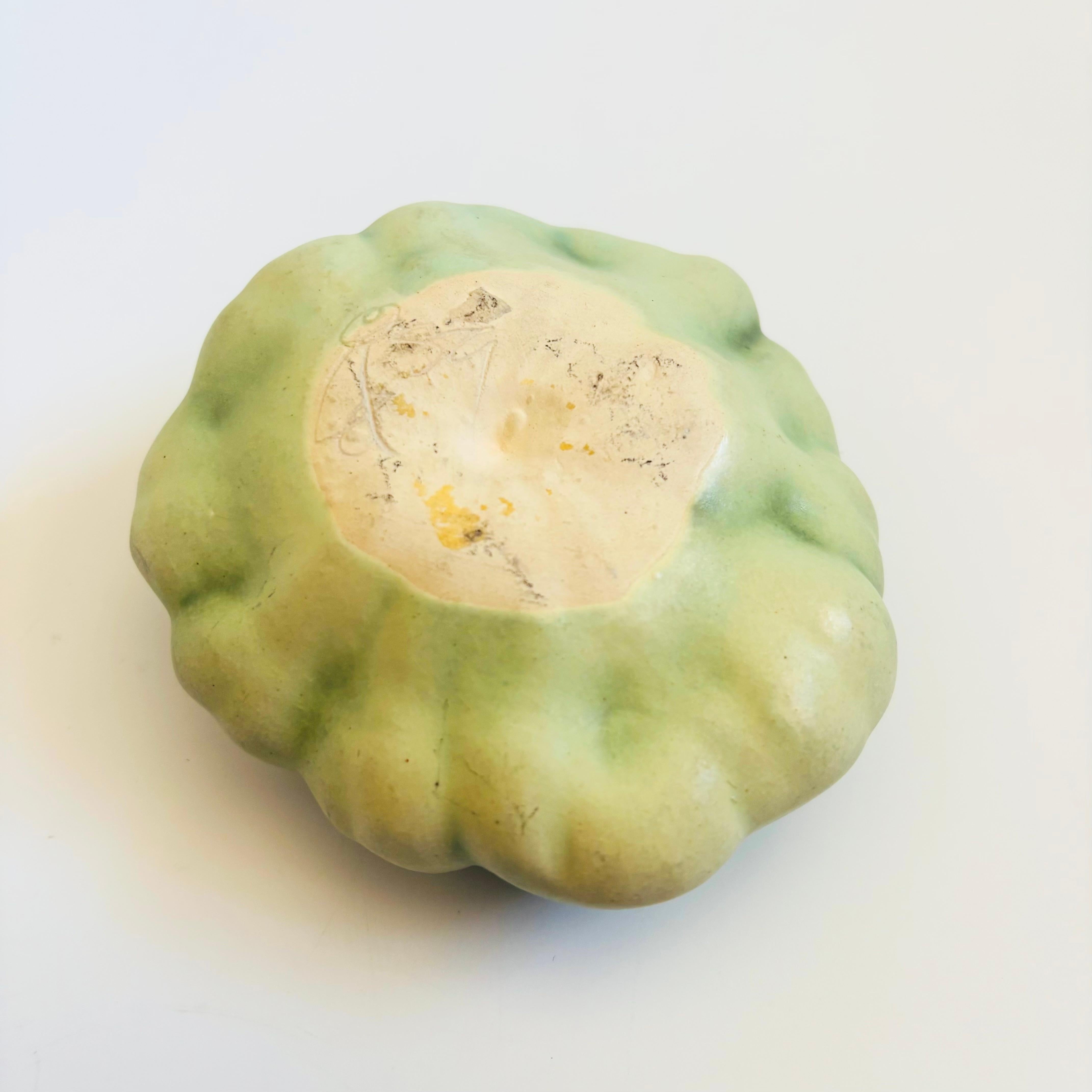 Patricia Garrett Pottery Studio Patty Pan Jarrón calabaza 1989 en venta 1