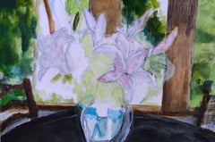 Lily's and Glass Vase by Patricia Gillfillan