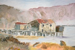 Pier Over the Marsh - Coastal Landscape in Acrylic