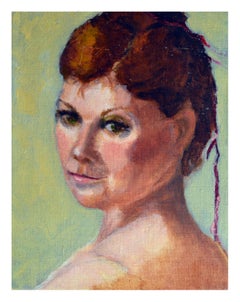 Portrait of a Woman with Green Eyes 