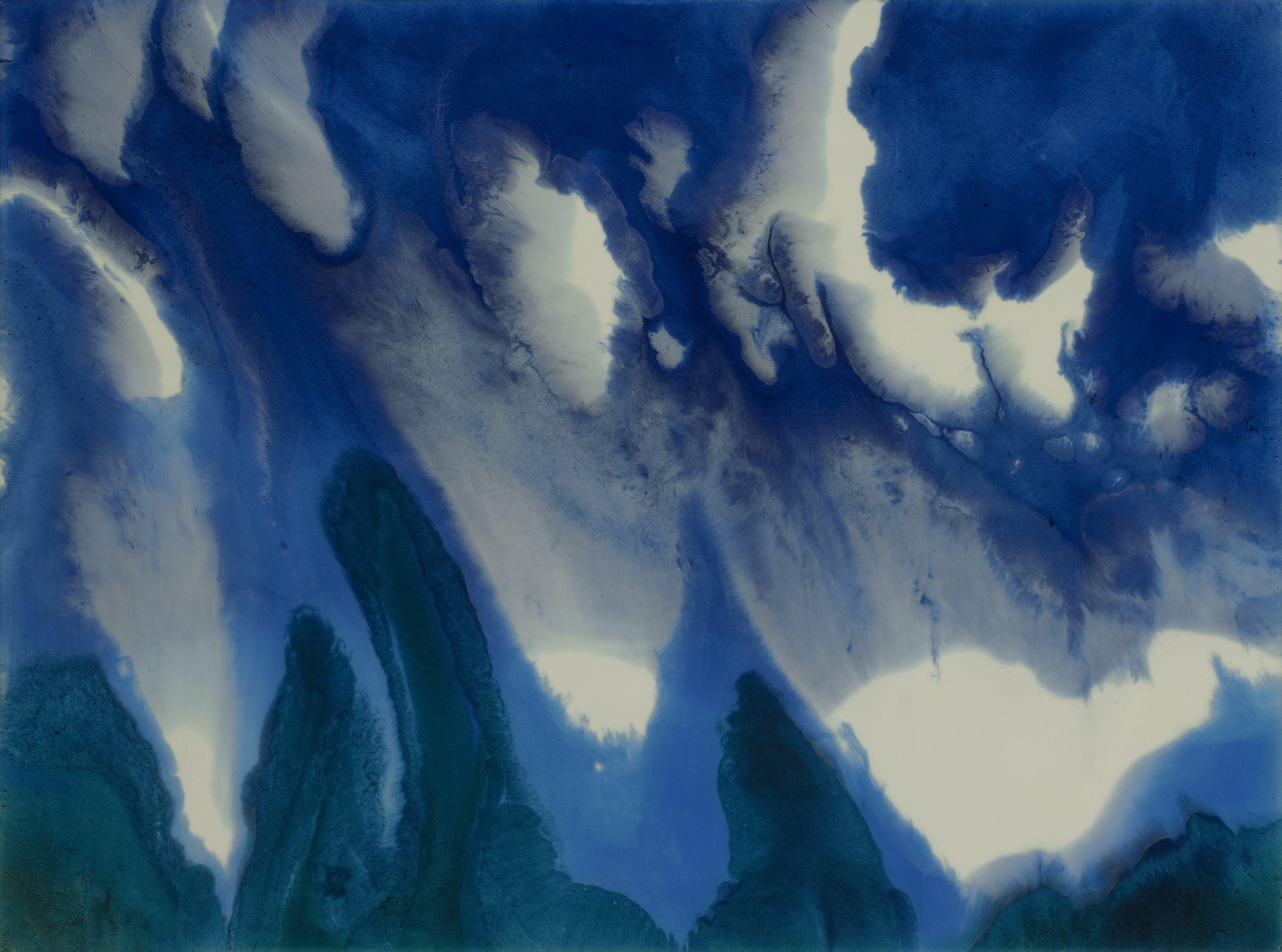 Abstract Painting de Patricia J Finley - Vista expansiva, Pintura, Acrílico sobre panel de madera