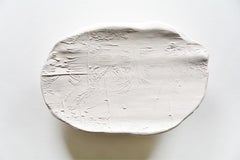 TRAÇAS 3 Ceramic Sculpture Wood Tracks Nature White Neutral Decoration Art