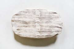 TRAÇAS 5 Ceramic Sculpture Wood Tracks Nature White Neutral Decoration Art